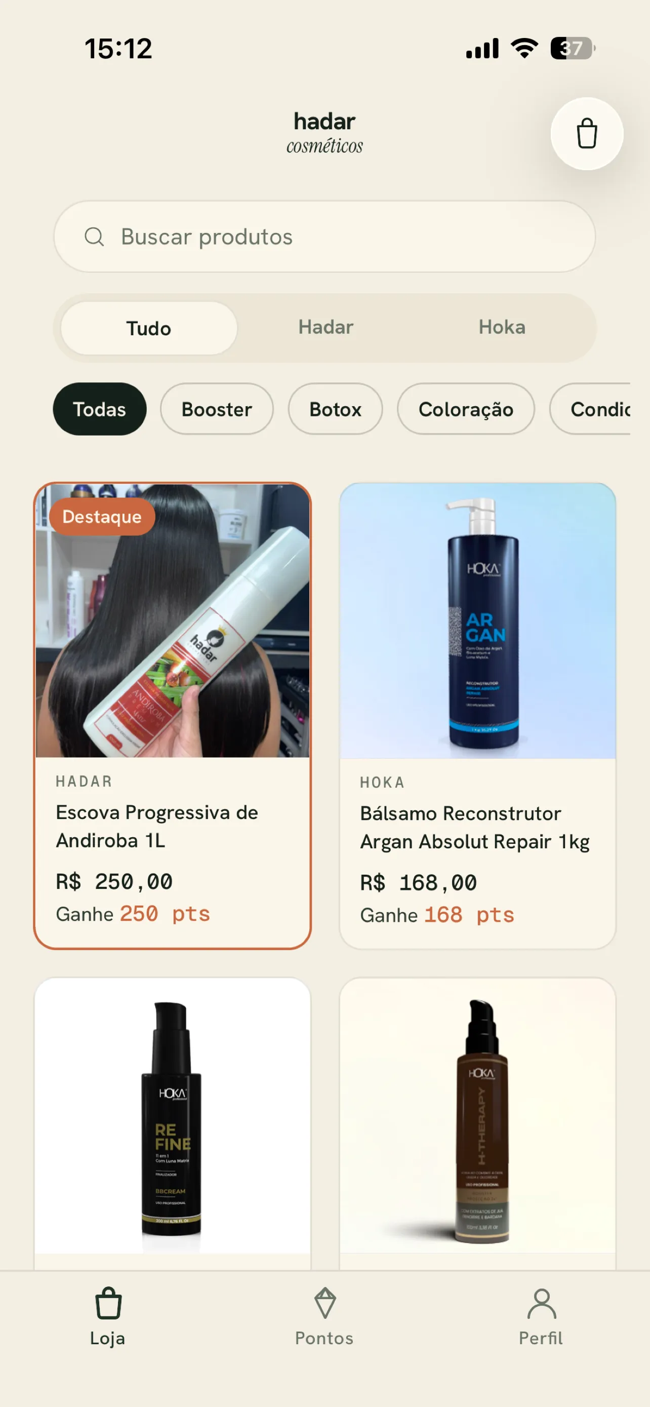 Hadar — catálogo